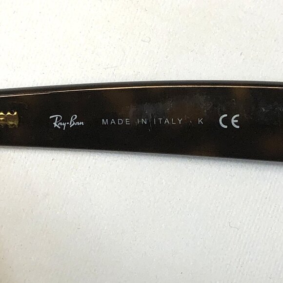 Ray-Ban New Wayfarer Tortoise Classic RB2132 902 52/18 145 3N Made In Italy - Picture 6 of 11